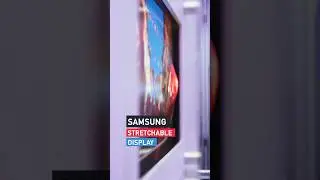 Samsung stretchable display creates a 3D effect by protruding forward from the center 😳 #MWC25