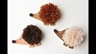 Pom Pom Hedgehogs | DIY Pom Pom Craft