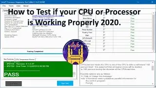 How to Test if your CPU or Processor is Working Properly👍👈😊