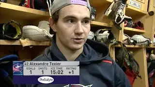 Alexandre Texier r&eacute;agit dans le vestiaire &agrave; propos du match et de son 4&egrave;me but / 3 dec 2019 / VF