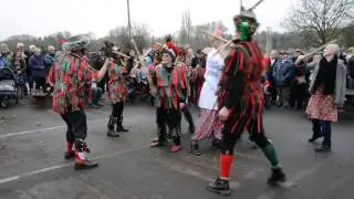 Foxs Border Morris dance Evesham Wheel  at Wolverley. HD