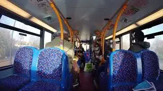 Journey on the London Bus route 472 from Plumstead Bus Garage to Central Thamesmead