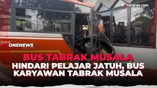 Penampakan Bus Karyawan Remuk usai Tabrak Musala | OneNews Update