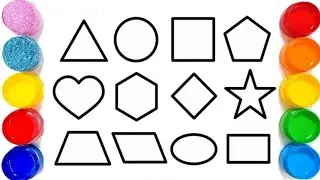 Learn Shapes, Colors for Kids & Toddlers | 2d shapes drawing | Preschool Learning, Education Video
