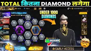 BLACK T SHIRT RETURN IN FREE FIRE | TURTLENECK RING FREE FIRE | BLACK T SHIRT EVENT FULL SPIN TODAY