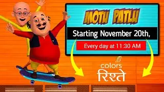 🔥 Motu Patlu Colors Rishtey Par Wapas 20 November Se 11:30 AM | DD Free Dish New Update Today