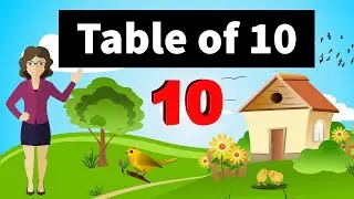Table of 10 | Learn Multiplication Table of Ten (10 x 1 = 10) | Counting by 10s #JuniorKidsShow