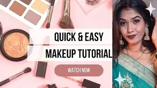 STEP BY STEP SELF MAKEUP IN Minutes| MAKEUP TUTORIAL FOR BEGINNERS