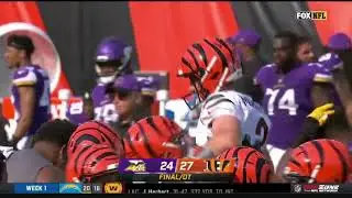 Bengals kicker Evan McPherson kicks the game-winning field goal in his first ever NFL game