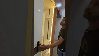 Sliding Wardrobe Automatic light on/off # Wardrobe sensor light Installation#Wardrobe  light switch