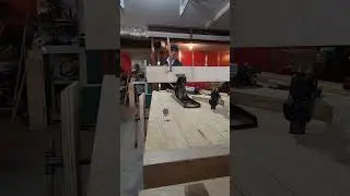 The Nickel Test Showing the Solidity of a 5 foot Moravian Workbench
