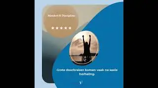3.26 Grote doorbraken komen vaak na saaie herhaling. #Mindset #Discipline #Doorbraak #Herhaling