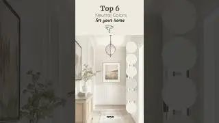 TOP 6 NEUTRAL COLORS FOR YOUR HOME. Visit store TheNovaDigitals on Etsy for home paint palettes🪄✨