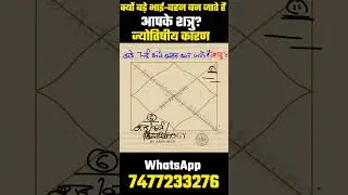 बड़े भाई बहन क्यों बन जाते है शत्रु।जाने असली ज्योतिषी कारण।#astrologybyabbhinov #shorts #horoscope