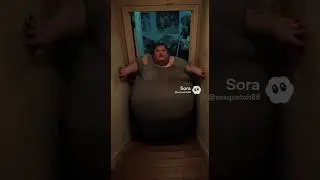 Obese adult son stuck