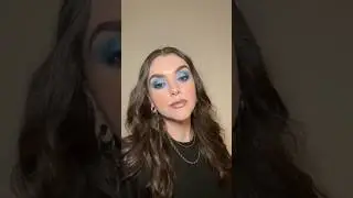 Icy Blue Makeup Tutorial 🩵❄️ #makeuptutorial