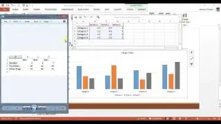 How to insert column chart (Bar-Graph) in Powerpoint