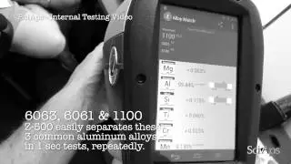 SciAps Z 500 Secret lab footage  Aluminum Alloy #356 Handheld Elemental Analyzer   Mg Test