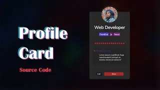 Pure Profile Card Design 2020 | Source Code | HTML CSS Only