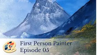 First Person Painter Episode 05 | Turquoise Lake #artwork #acrylicpainting