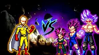 Manga Saitama V2 OP VS Goku 1000 Yr Old OP (AF), Vegeta Ultra Ego V1 OP & Trunks Ultra Ego V2 OP🔥