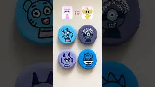 Guess the sprunki hidden inside the cubes! Part 9 #colormixing #sprunki