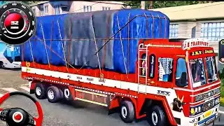 Indian Truck Driver Simulator 2024 - Ashok Lorry Cargo Offroad Truck 3D - Android GamePlay