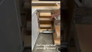 Maximize your kitchen storage with a Magic Corner! #kitchengoals #woodworking #custom #magiccorner