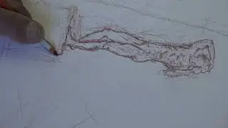 Saranjit Birdi  - Foot Drawing of Rodin's 'The Age of Bronze', The Barber Institute, Birmingham