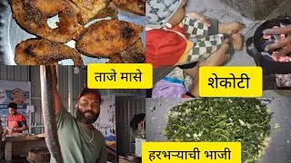 हरभऱ्याची भाजी /ताजे मासे 🐟🐟/शेकोटी #vlog #dailyvlog @shitalsrangoli452 #minivlog 
