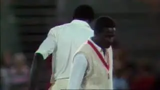 Wayne Daniel winning six at VFL Park, World Series Cricket 24 Jan 1978