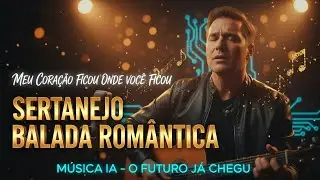 Sertanejo balada romântica meu coração ficou onde você ficou musica IA o futuro já chegou