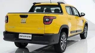 Fiat Strada Ultra 2026 &ndash; Nova Picape de Luxo Amarela | Interior, Motor e Pre&ccedil;o no Brasil 