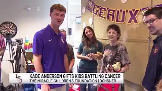 Kade Anderson gifts kids battling cancer