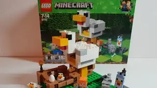 Lego Minecraft 21140 Chicken Coop with Alex H&uuml;hnerstall Building Unboxing