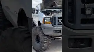Cutting up my truck to fit the biggest tire we could find!!! 44 inch boggers!! #jh #jhdiesel #truck