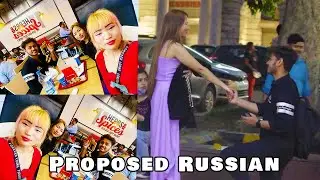 Proposed Russian In CP 🤩 | Propose A Cute Girl In Public Place 🥳 || Delhiite prankster #russian