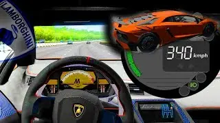 340 km/h Lamborghini vs Ferrari - City Car Driving + incidenti