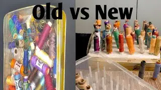 how to make thread storage box || old box vs new thread box || homemade thread box #trending #foryou