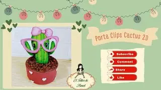 PORTA CLIPS CACTUS 2D🌵