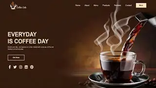 Coffee Website Using HTML & CSS | Step by Step Tutorial | Fast Code