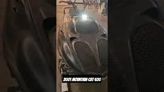 2001 Mountain Cat 600 Mod sled. #arcticcat #snowmobile #2stroke #modified