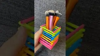 DIY Brush / Pen holder | Paper Craft Ideas #papercraft #art