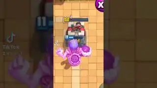 Rage Giant Skeleton and Fire Spirit Vs Tower - Clash Royale