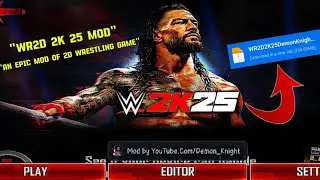 WR2D 2k25 Mod By Demon Knight V1 Released!! | Wrestling Revolution 2D | @Demon_Knight