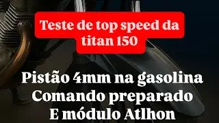 Kit 4mm e Comandinho Na Titan 150 (O Famoso Kit Padaria)  com teste do top Speed