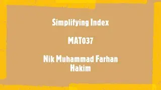 Simplifying Index MAT037