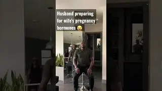 Husband being prep for pregnancy hormones #pregnancy #funny #couple