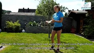 #ZuhauseBleiben #SportSpieleTipps - Papierweitwurf