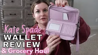 KATE SPADE WALLET REVIEW / THE BEST WALLET THAT FITS YOUR PHONE /  HEALTHY FOOD HAUL